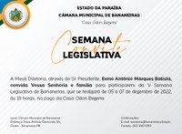 V Semana Legislativa será promovida pela Mesa Diretora da Casa Odon Bezerra V Semana Legislativa será promovida pela Mesa Diretora da Casa Odon Bezerra